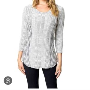 Tianello "Reka" Knit Jacquard L.S. "Koi" Tunic - PXS